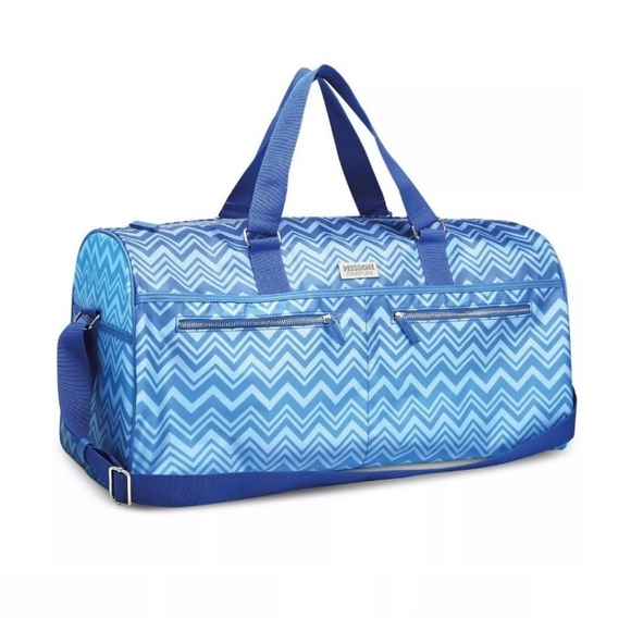 Missoni Other - 🔥MISSONI DUFFEL WEEKENDER TRAVEL GYM BLUE BAG -BRAND NEW